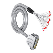 Industriële rechtstreekse DB25 RS232-kabel-Malekabel met term