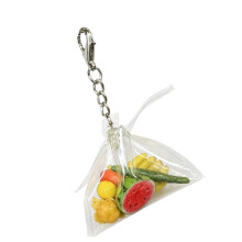 Vibranting Plastic Fruit Shaped Keychains For Daily Use Parties