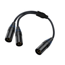 Heavy Duty 4-pins XLR Y-splitterkabel voor het aansluiten van-C
