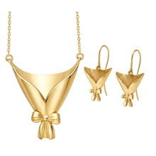 Modieuze koperen sieraden met miniatuurvaas voor het-Goud 3