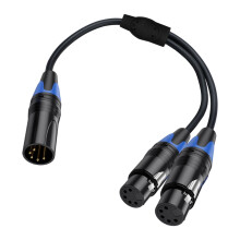 Betrouwbare microfoonkabel 5-pins XLR man-vrouw splitterkabel-B