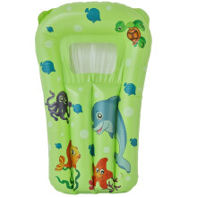 (Green) Kids' Inflatable Kickboard-Kids' Water Toy, Pool Party Toy, Beach Vacation Toy, 4 Styles Available, Durable PVC Material
