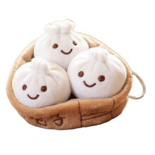 Mantou-sleutelhanger van pluche in zakformaat Mooie decoratie