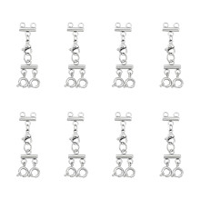 8 stuks allergiebestendige sieraden-staal kleur 2 aandelen