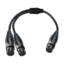 Robustes 4-poliges XLR-Y-Splitterkabel zum Anschluss mehrerer-D