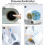 Smart Automatic Cat Litter Box, Self-Cleaning & Deodorizing, APP Control, Multi-Safe Protection, Fits Most Cat Litter 6