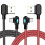 Flexible 90 Degree USB C Cable For Gaming And Charging-0.2m Red 3