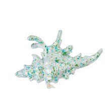 Fashionable Conch Shape Hair Clip Acrylic Texture-Green