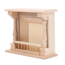 1:12 Unbemalter Miniaturkamin 10,5 9 4 cm