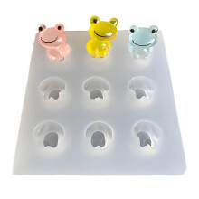 Cute Tiny Frogs Figurine Silicone Casting Mold For Jewelry