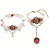 Zartes Barock-inspiriertes Perlen-Spitzen-Schmuckset,-A 1