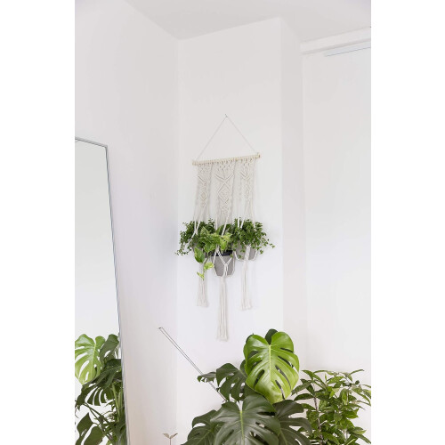 Διακόσμηση Σπιτιού Boho, Κρεμάστρα Φυτών Μακραμέ Υψηλής Ποιότητας για Εσωτερική 1