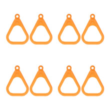 8Stk Dreieckige Trainingsringe Orange Pp+metall Für Sport Und Fitness