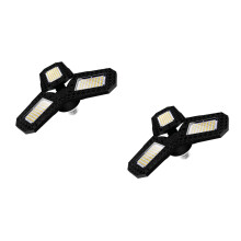 2Pcs LED Garage Light Multi-Color Deformable Folding Ceiling Lamp E27