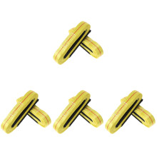 8Pcs Yellow Flat Webbing for Heavy Duty Hoist and Rigging