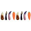 8Pcs Fun Vegetables Design Ceramic Chopstick Spoon Fork Holder Rack 1