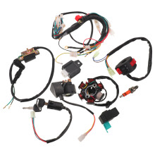 1Set 6-Coil Motorcycle Electrics Kit Wire Harness Ignition Relay Set