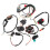 1Set 6-Coil Motorcycle Electrics Kit Wire Harness Ignition Relay Set 1