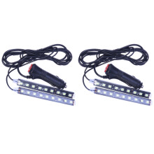 2St Auto Neon Sfeerlichten Interieur Verlichting Zwart