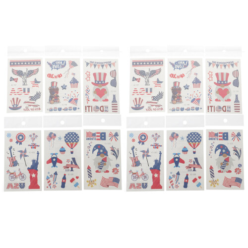 Amerikaanse Independence Day Party Stickers Watertransfer