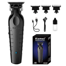 KEMEI Akku-Haartrimmer, Professionelle elektrische Schneidemaschine, 0-mm-Haarschneider