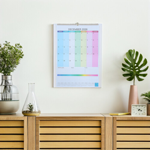 Stehender Tischkalender Spiralbindung Jahresorganizer 2