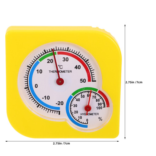 5Stk Temperatur Feuchtigkeitsmonitor Gelb Für Und 1