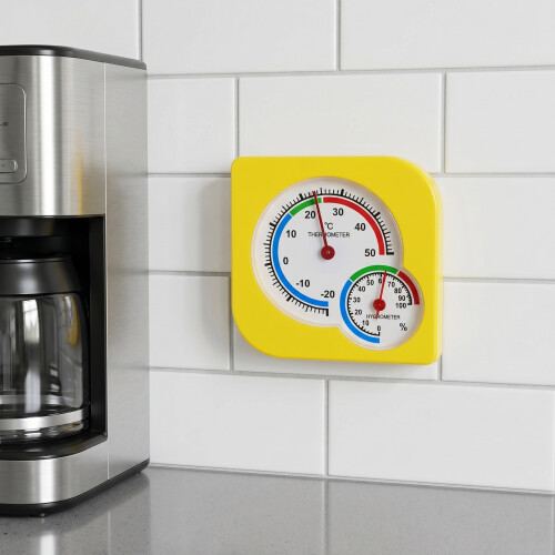 5Stk Temperatur Feuchtigkeitsmonitor Gelb Für Und 2