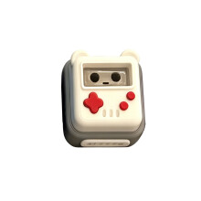 Anpassbare Tastenkappe im Vintage-Spielekonsolen-Design mit-Weiß