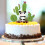1Ensemble Cake Ornament En Papier Et Céramique Pour Gâteaux 9