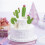 1Ensemble Cake Ornament En Papier Et Céramique Pour Gâteaux 10