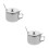 2Pcs Silver Stainless Steel Spice Jars with Lid Spoon for Kitchen Use 4