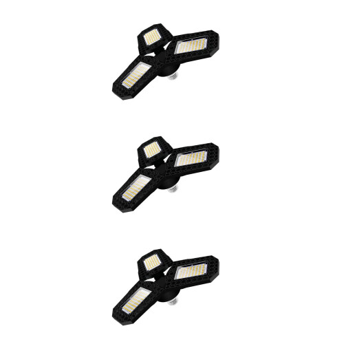 3Stk Langlebige LED Deckenleuchte Garage Klappbar Mehrfarbig 1