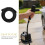 Flexible Power Washer Extension Hose Black Quick Release Hose 5