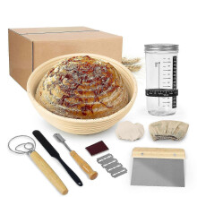 Sourdough Bread Baking Supplies,Bread Baking Supplies Tools for Beginners, Sourdough Starter Kit with Dough Scraper -GSL