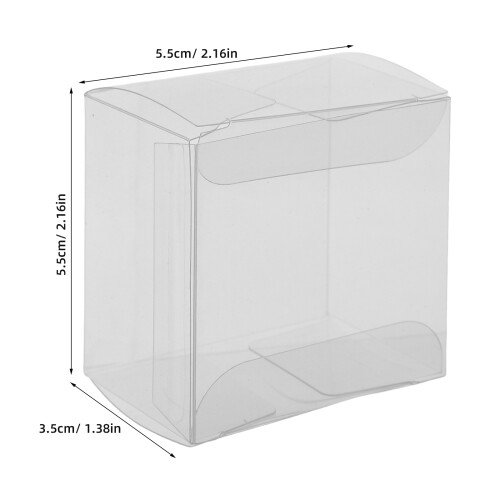 100Pcs Transparent Dessert Boxes Sturdy Pet Clear Cake Gift Packaging 1