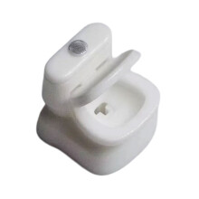 Keycap de toilette en plastique ABS lunatique pour clavier-Blanc