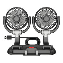 Überall verstellbarer Doppelventilator mit integriertem