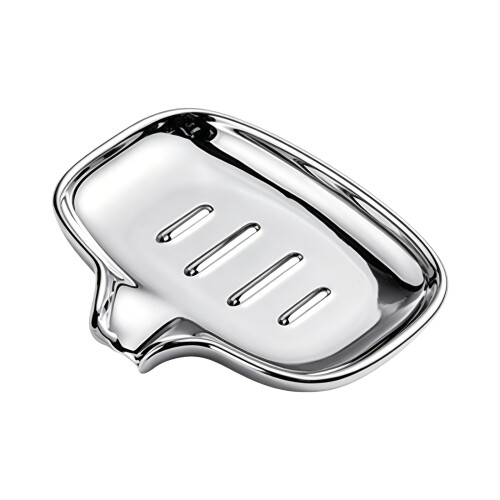 Elegant Ceramics Soap Dish Creative Draining Soap-Silver