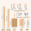 Wood Threaded Rolling Pin Pastas Tool Set Dough Scraper Gnocchi Board Dumpling Maker Ravioli Stamp Cutter Wood Texture 3