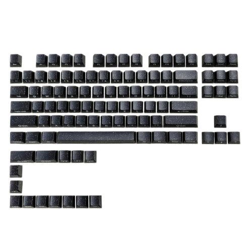 Ensemble de capuchons de touches translucides-poudre d'or noir