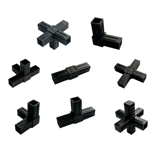Vierkantrohr-Adapter, Aluminiumlegierung,-Eckverbindung 20x20 2
