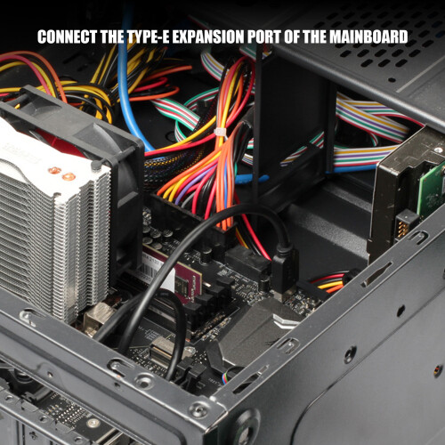 Câble de convertisseur USB Type E mâle vers Type C femelle de 1