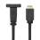 Metall-USB-E-Stecker auf USB-C-Buchse, Panel-Montagekabel, 10 6
