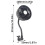 Ventilateur d'air électrique pour appui-tête de siège-12V 4