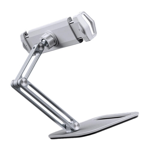 Portable Tablets Arm Stand With AntiSlip Grips And-White