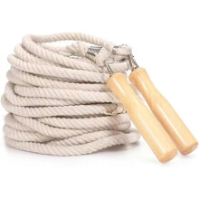 Groups Jump Rope with Wooden Handle for Men Women,22.9ft Skipping Rope,Ideal for School Sport and Outdoor Activity
