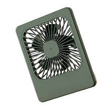 Portable Handheld Desk Fan Square USB Plug in Powerful-Green