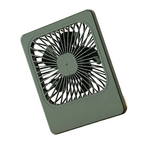 Portable Handheld Desk Fan Square USB Plug in Powerful-Green