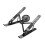 7 Adjustable Height Aluminum Laptop Cooling Stand-Black 1